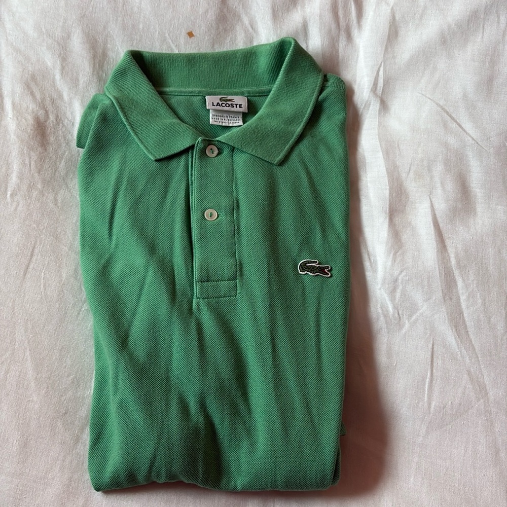 Lacoste green polo shirt